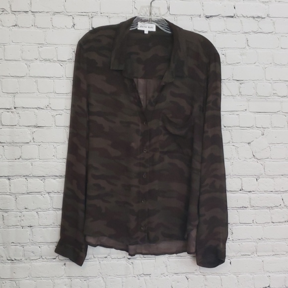 Anthropologie Camoflage Button Down - Picture 4 of 5
